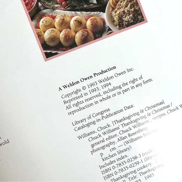 Set of Two 90s Cookbooks HOLIDAY ENTERTAINING  Williams Sonoma Kitchen Library - Picture 7 of 11